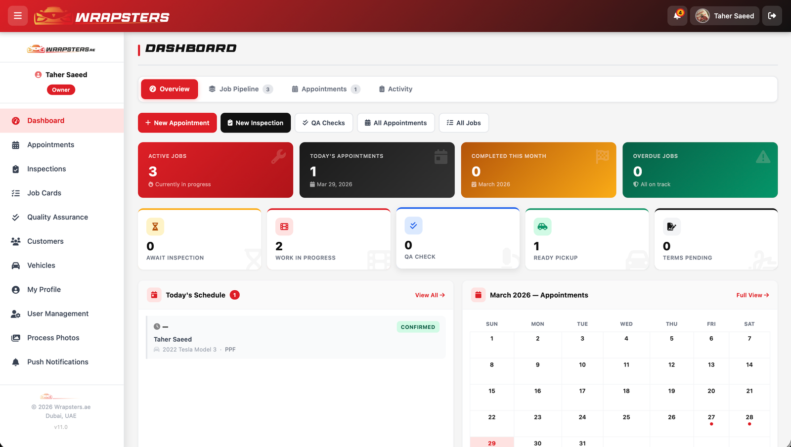 Wrapsters Company Workflow Portal